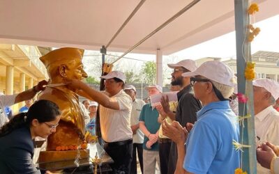 Bust of Manibhai unveiled at Chonda